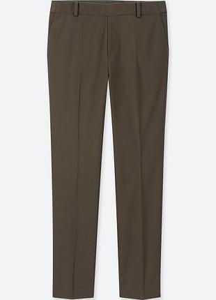 Брюки uniqlo ezy satin ankle trousers