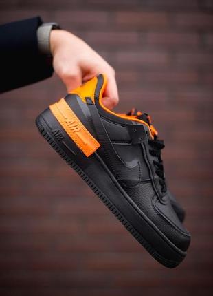 Nike air force black orange