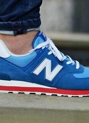 Оригинал new balance! кроссовки мужские синие 574 ml574erg нью беланс