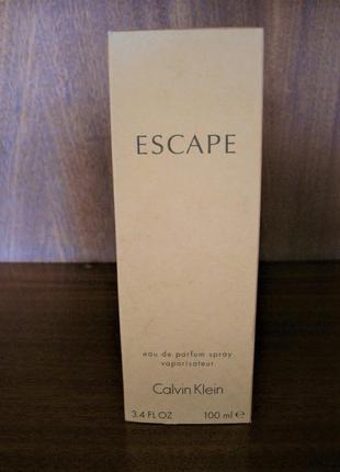 Парфюмированная вода calvin klein "escape". оригинал. 100 мл.1 фото