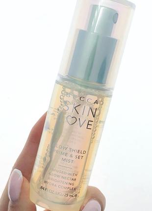 Спрей фиксатор для макияжа becca skin love glow shield prime & set mist1 фото