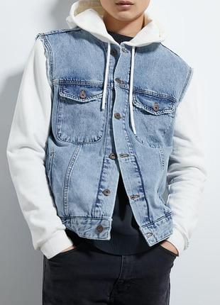 Джинсова куртка zara 2