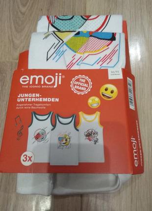 Натуральні бавовняні майки lupilu 3 шт86-92