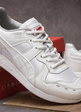 Кроссовки мужские 14932, puma roland rs-100, белые