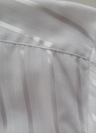 1+1=3 біла сорочка з атласною смужкою мс easy care p.42-16.55 фото