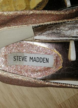 Лодочки серебристые steve madden2 фото