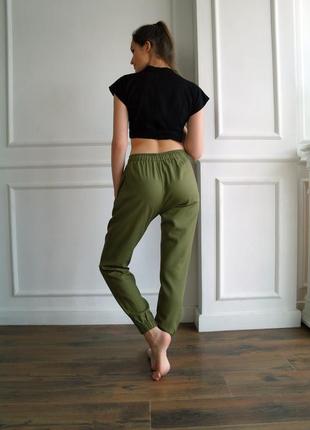 Женские летние брюки, льняные летние брюки, брюки из льна, брюки для йоги1 фото