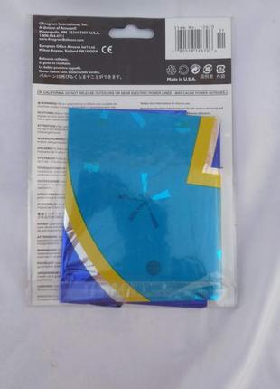 Фольгированный воздушный шар цифра 9, высота 48 cм.