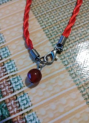 Браслет червона нитка з амулетом