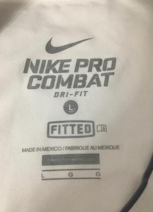 Облягаюча спортивна футболка nike pro combat dri-fit fitted6 фото