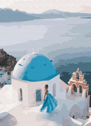Картина по номерам на крыше греции