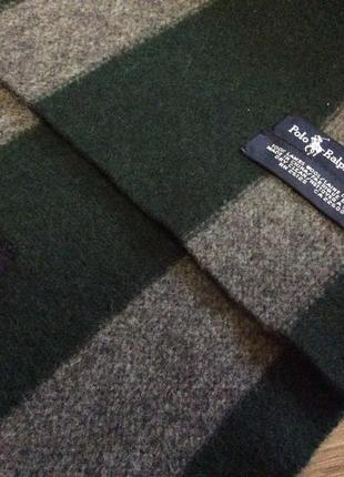 Шарф Sneakers Collar polo RALPH LAUREN Weymouth Ez RF103432 M Navy Wht  оригинал lambswool 165/222 фото