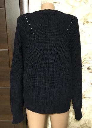 Роскошный шерстяной свитер,реглан крупной вязки,с альпака minimum7 фото