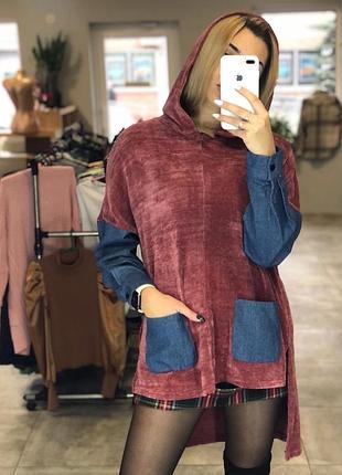 Худи велюровое