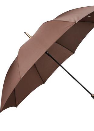 Зонт трость krago коричневий2 фото