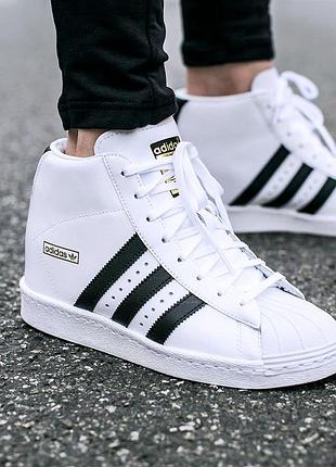 Кросівки кеди снікерси adidas superstar up m19513 кросівки на танкетці кросівки на платформі1 фото