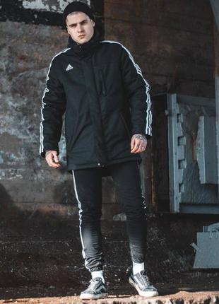 Куртка  adidas originals мужская черная весна / осень9 фото