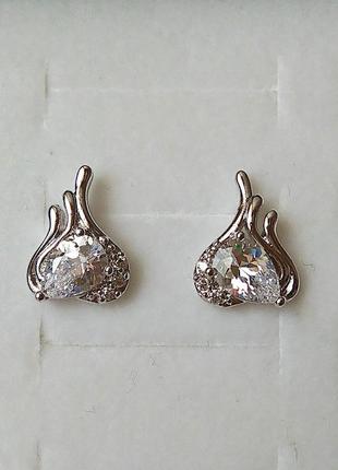 Серьги "кристальное пламя"