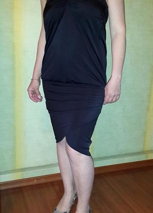 Оригинальное нарядное чёрное платье phard