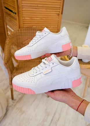 Puma cali white pink кросівки пума післяплата купити