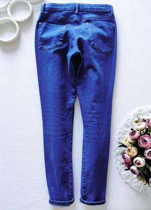 Голубые джинсы узкачи  артикул: 52004 фото