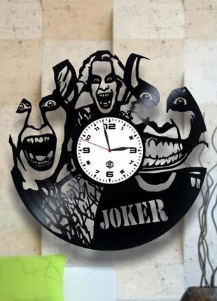 "joker" - настенные часы из виниловых пластинок. уникальный подарок! в наличии!