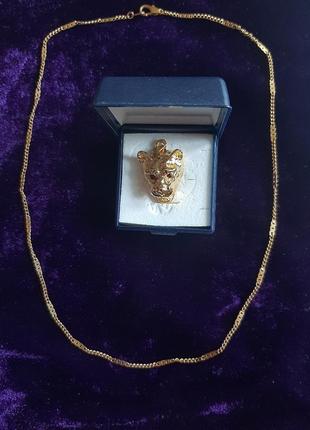 Кулон "пантера" з ланцюжком