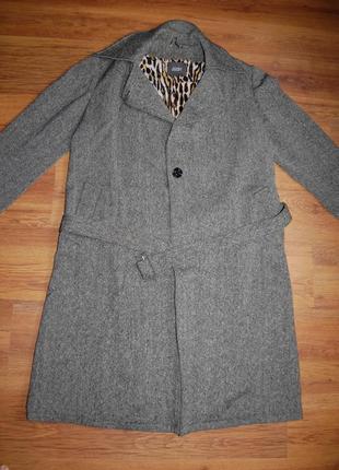 Фирменное пальто joop!, серое, м