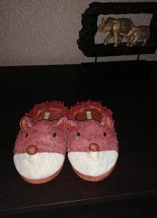 Теплые тапочки ежики