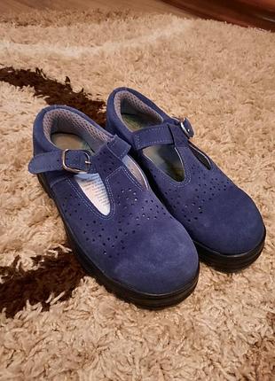 Ботинки робочие 38 24 замша с усиленым носком металическим