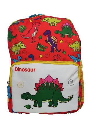 Дитячий рюкзак міцний на хлопчика "dinosaur" червоний