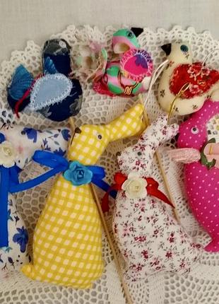 Пасхальный набор мягких игрушек