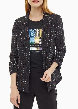 Піджак в горошок прямий жакет only 36