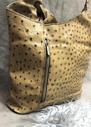 Жіноча шкіряна сумка рюкзак genuine leather borse in pelle італія2 фото