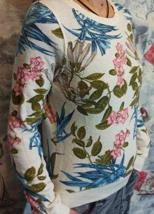 Свитшот  h&m, цветочный принт 2