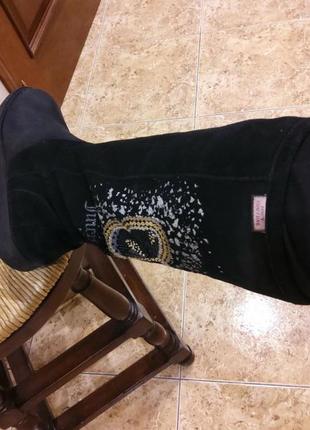 Черные замшевые ugg сапоги на овчине juicy couture раз,40 26.5 см)9 фото