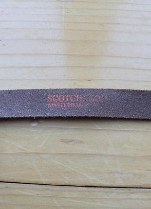 Узкий кожаный ремешок пояс  scotch&soda5 фото