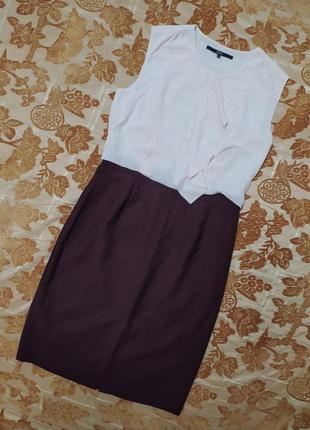 Комбинированное платье next, сост. отличное. разрез 14. сток!