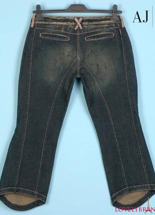 Armаnі jеаns италия оригинал укороченные джинсы р.29 м/46-48 джинсовые капри бриджи2 фото