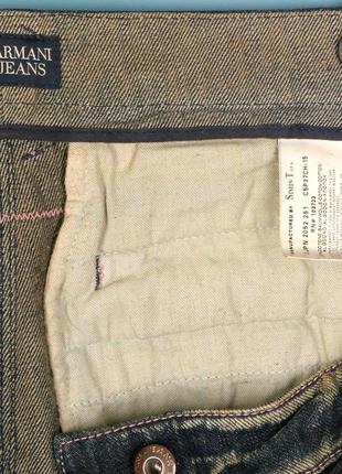 Armаnі jеаns италия оригинал укороченные джинсы р.29 м/46-48 джинсовые капри бриджи6 фото