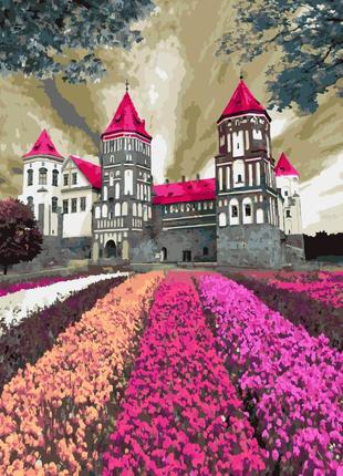 Картина по номерам мирский замок в цветах