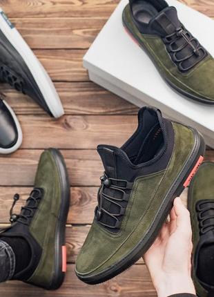 Чоловічі кросівки весна - осінь, замшеві