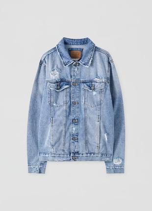 Джинсовая куртка pull&bear