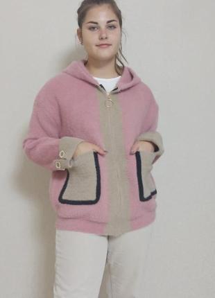 Бомбова курточка шубка альпака туреччина відмінна якість