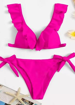 Шикарный малиновый купальник