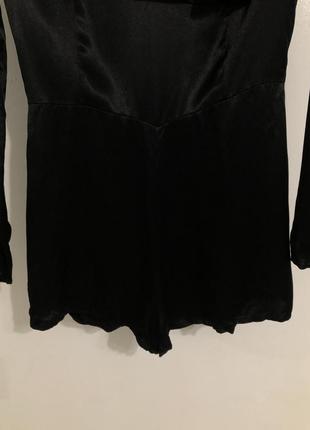 Комбинезон с шортами чёрный нарядный на корпоратив4 фото
