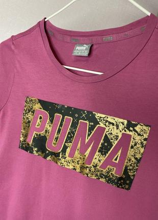 Спортивная розовая футболка puma4 фото