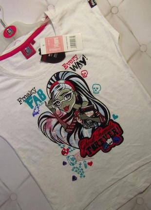 Футболка (подовжений низ ззаду) monster high. 14 років. зріст: 164 див.