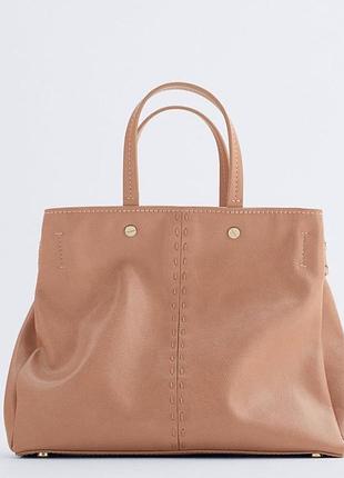 Сумка шоппер среднего размера zara
