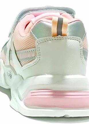 Кроссовки весенние осенние спортивные обувь для девочки 9041в белые tm boyang р.33,363 фото
